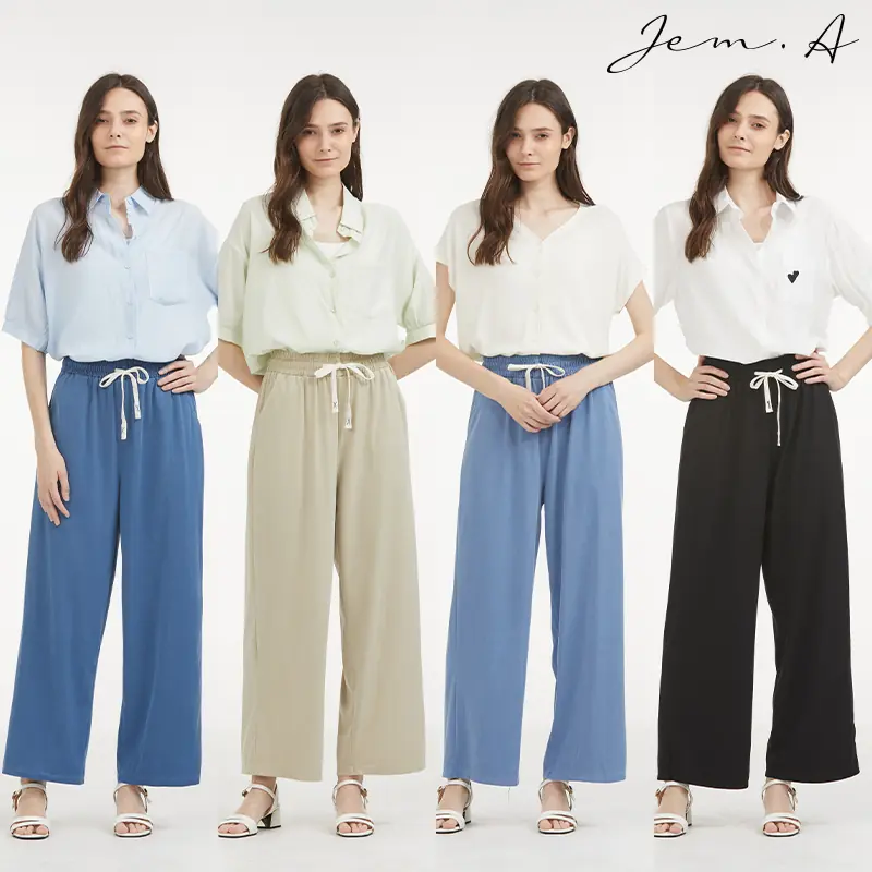 [젬마/Jem.A] 여성 로즈 컴포트 와이드 스판 팬츠 1종 26m